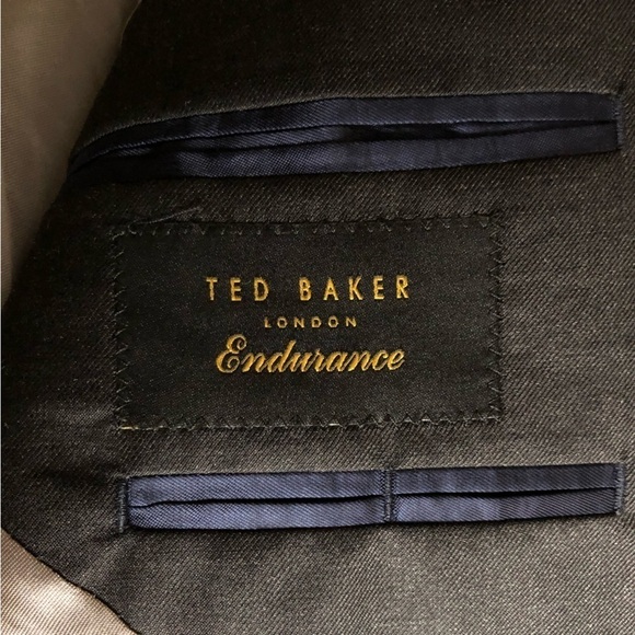 Ted Baker Mens Blazer Endurance Jarrow CT Wool 38R Charcoal - Picture 8 of 9